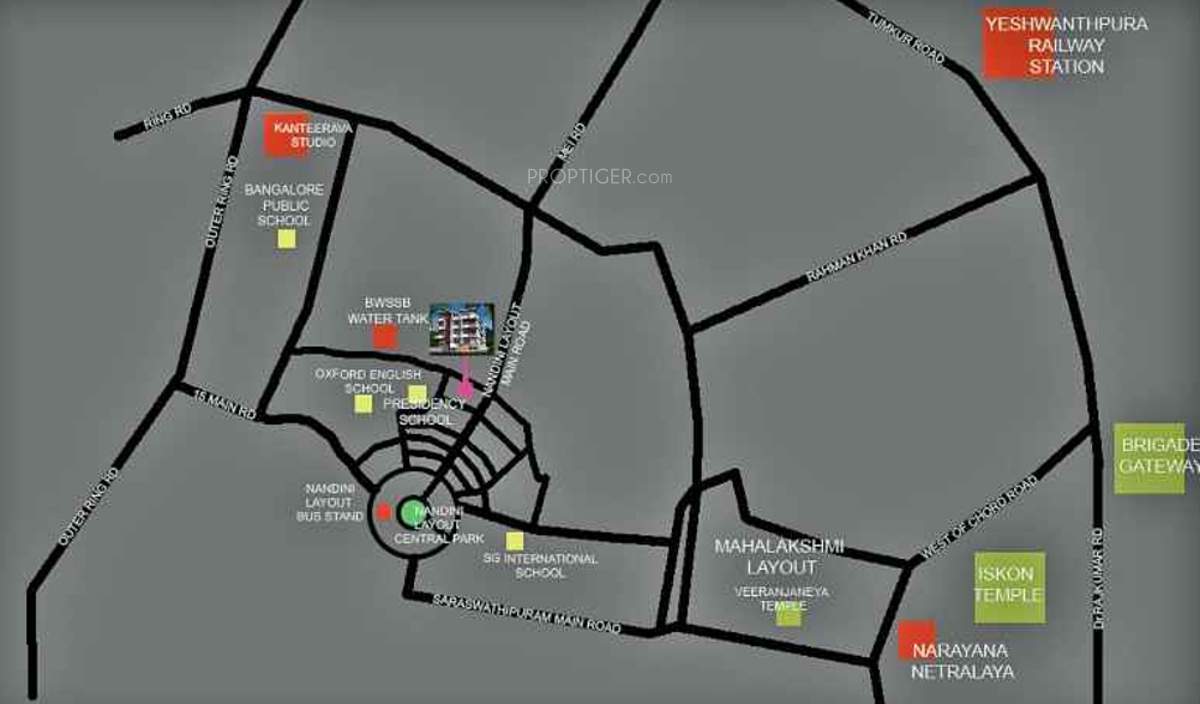 nandini Images for Location Plan of Navami Nandini