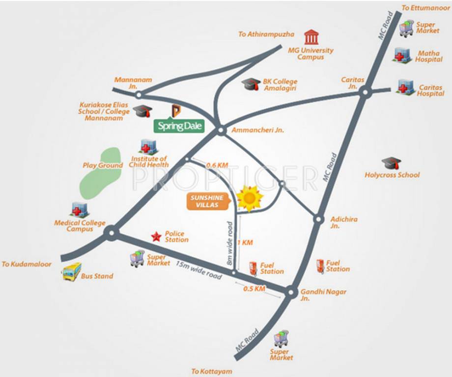 kcc homes spring dale Location Plan