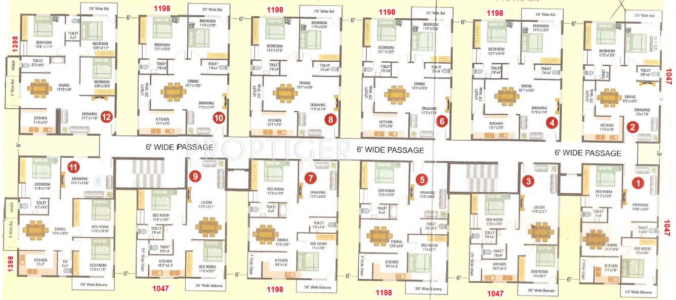  honey dew Images for Cluster Plan of Varshitha Honey Dew