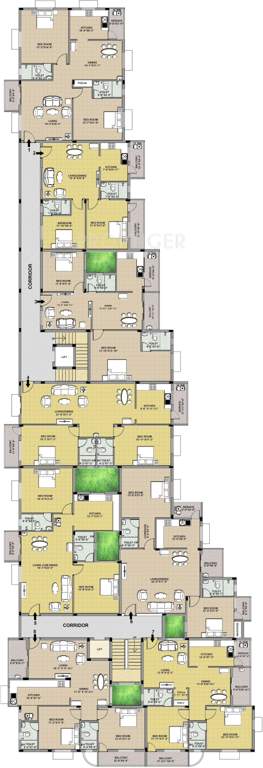  subiksha mascot  Subiksha Mascot Cluster Plan from 1st to 4th Floor