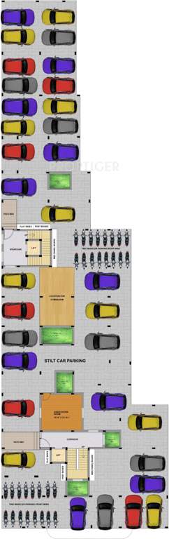  subiksha mascot  Subiksha Mascot Stilt Cluster Plan