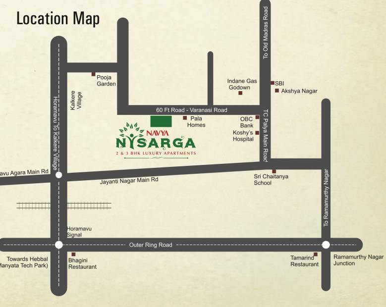  nisarga Images for Location Plan of Navya Nisarga