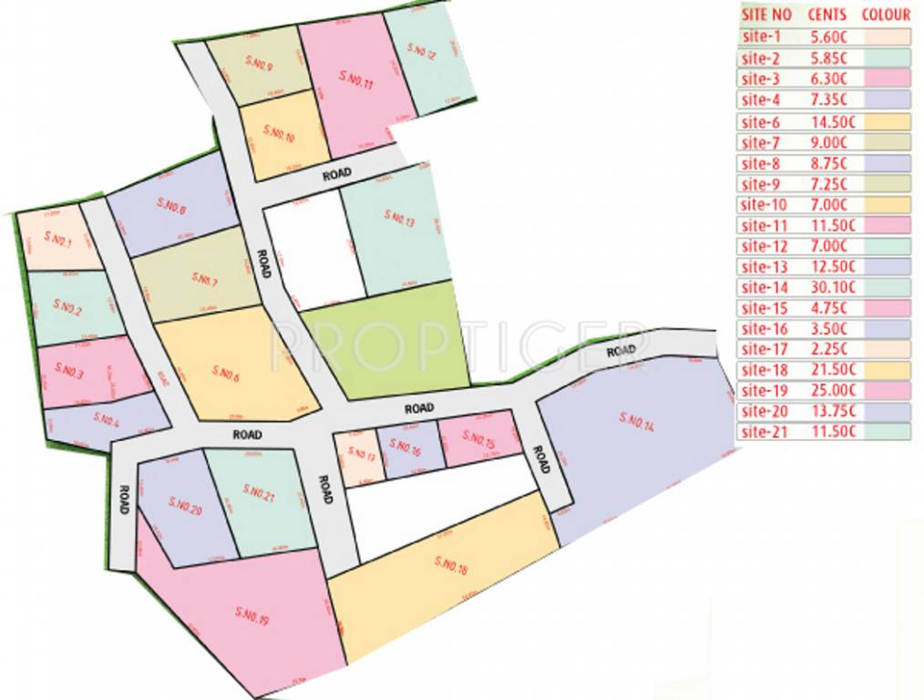 Images for Layout Plan of Redrocks Blueberry Greens Plots