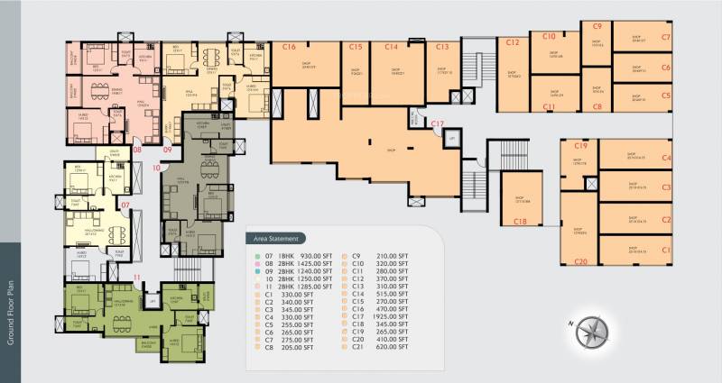  enclave Enclave Cluster Plan for Ground Floor