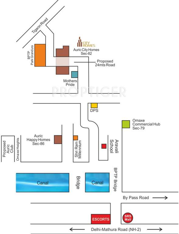 city homes Images for Location Plan of Auric City Homes