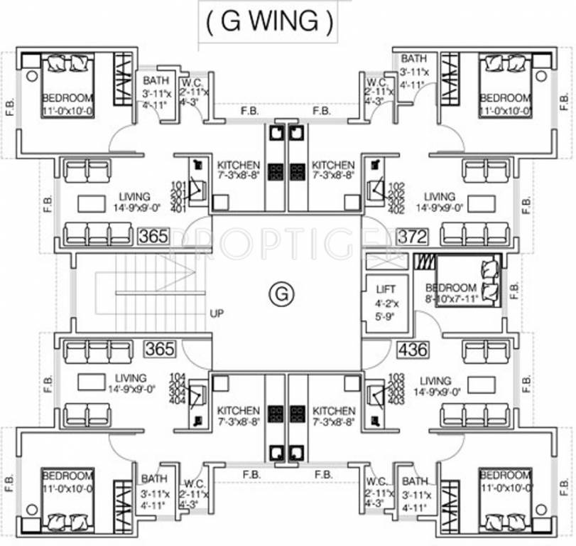 Images for Cluster Plan of Qualitas Gardens