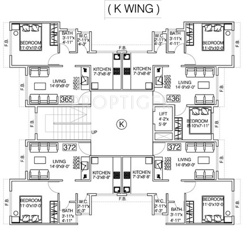 Images for Cluster Plan of Qualitas Gardens
