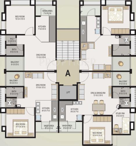 Images for Cluster Plan of Akshay Residency residency Images for Cluster Plan of Akshay Residency