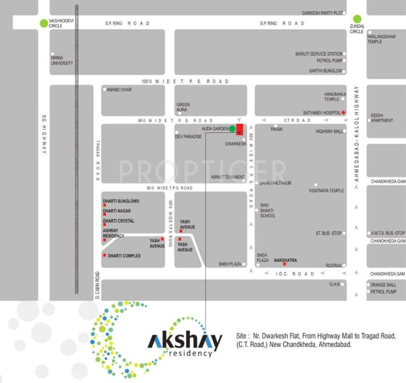  residency Images for Location Plan of Akshay Residency