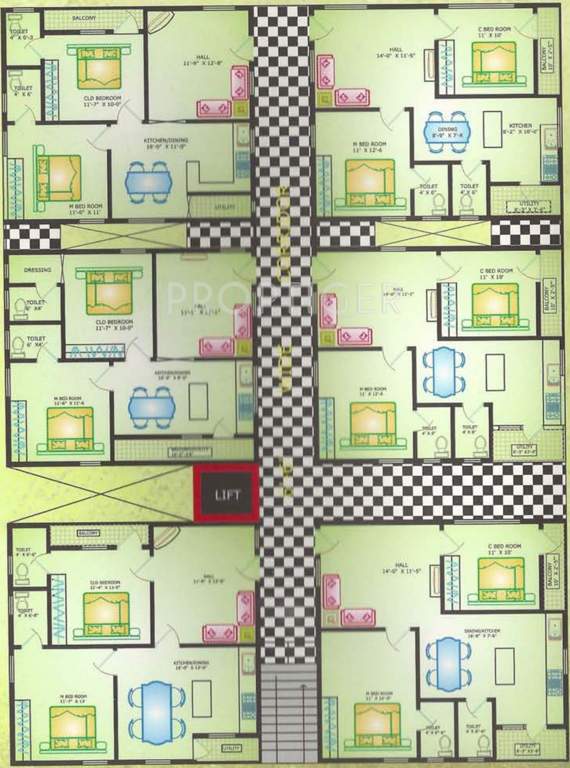 Images for Cluster Plan of STBL Lakshmi Madhusudhana Gardens Apartment