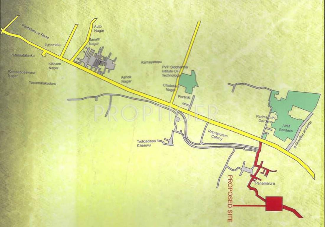 Images for Location Plan of STBL Lakshmi Madhusudhana Gardens Apartment