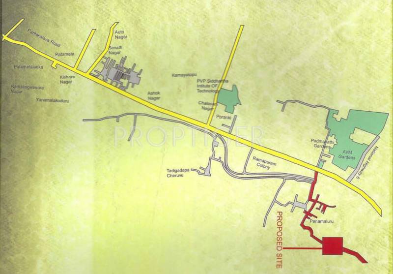 Images for Location Plan of STBL Lakshmi Madhusudhana Gardens Villas