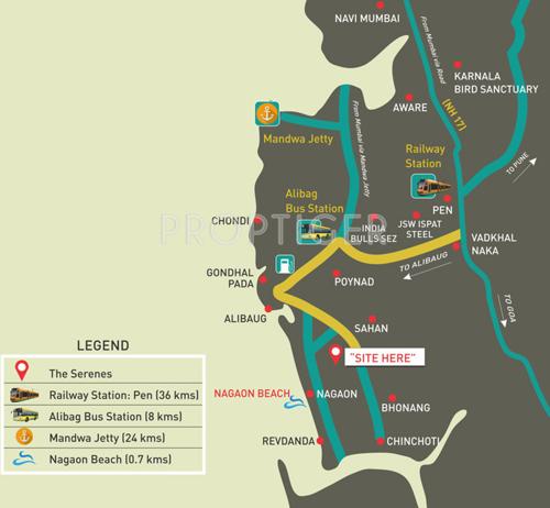  the-serenes Images for Location Plan of Mahindra The Serenes