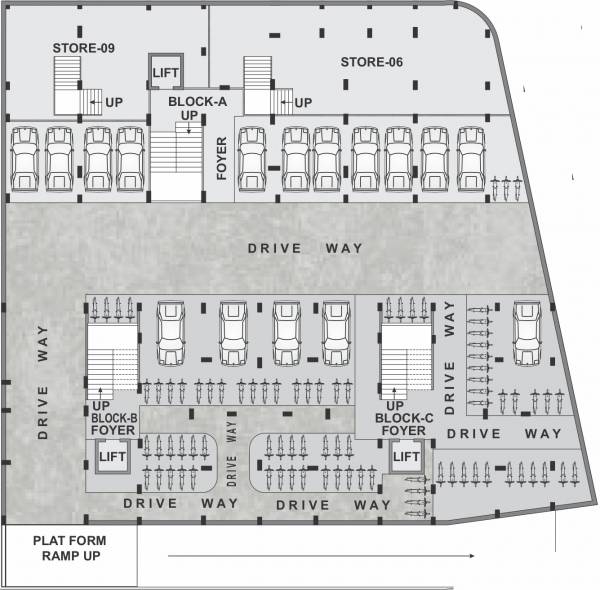  anushri-residency Typical Basement Plan