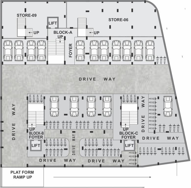  anushri residency Typical Basement Plan