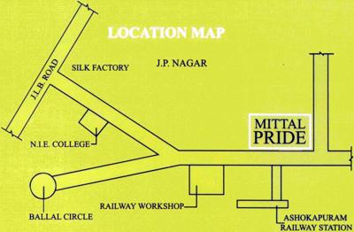  pride Images for Location Plan of Mittal Pride