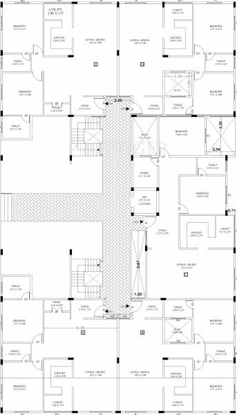 Sudharshana Cluster Plan for Ground Floor foundations sudharshana Sudharshana Cluster Plan for Ground Floor