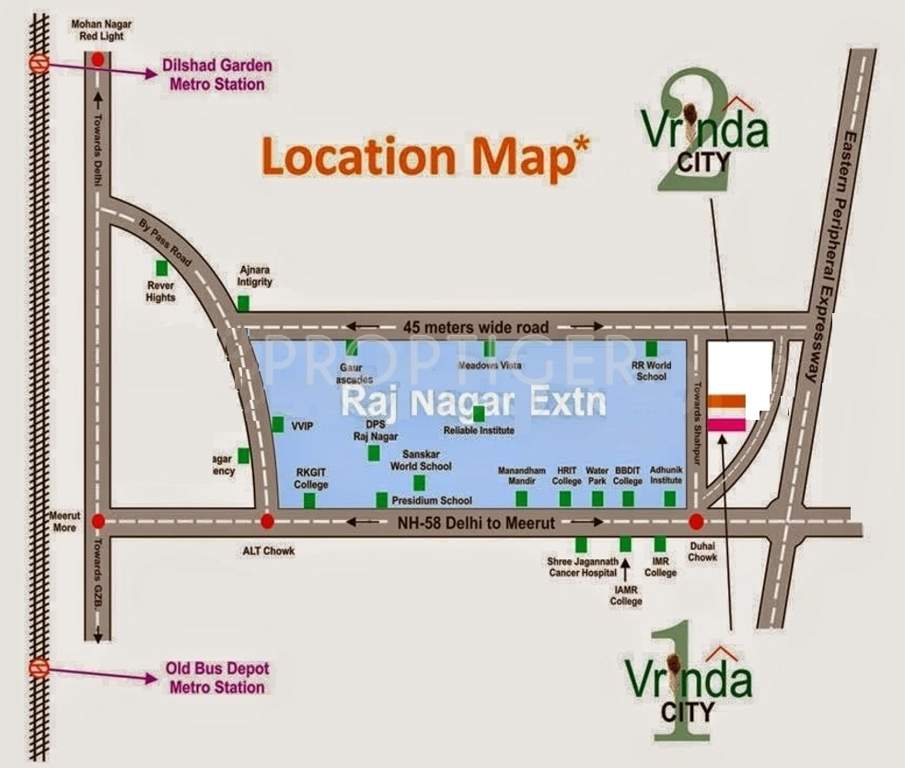 vrinda city phase 2 Images for Location Plan of JK Vrinda City Phase 2