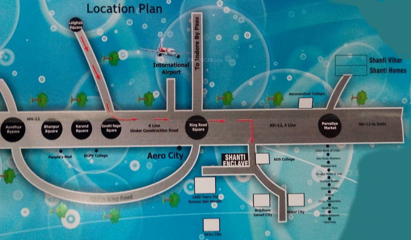 shantinath builders and developers shanti enclave plots Location Plan