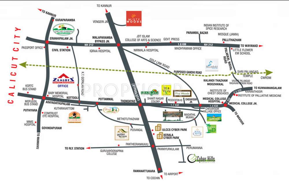 zealots property management misty woods Location Plan