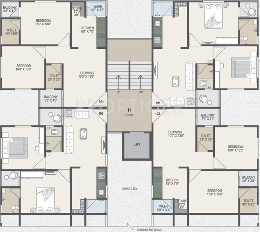  elegance Images for Cluster Plan of Prathna Elegance