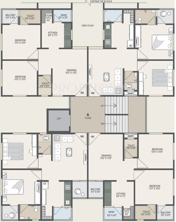  elegance Images for Cluster Plan of Prathna Elegance