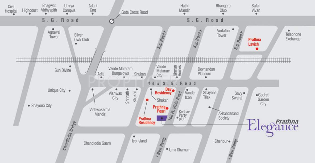  elegance Images for Location Plan of Prathna Elegance