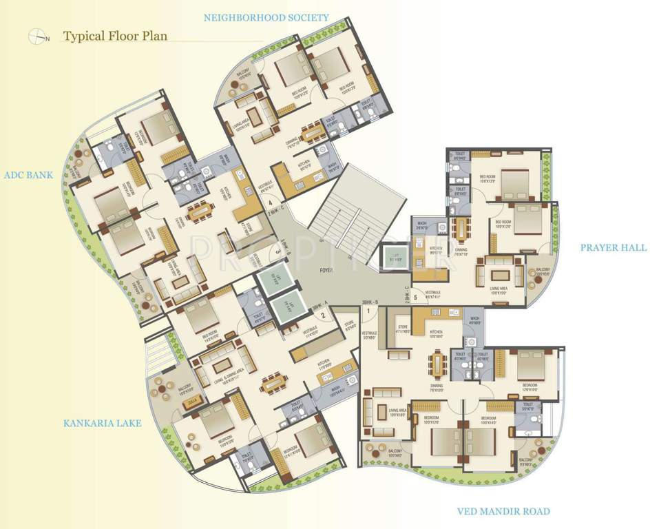 Images for Cluster Plan of Classic Lake View Tower