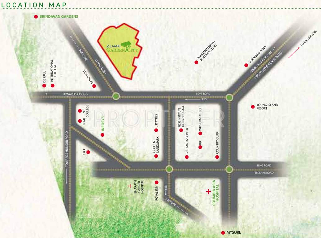 Images for Location Plan of Adventz Zuari Garden City Villa