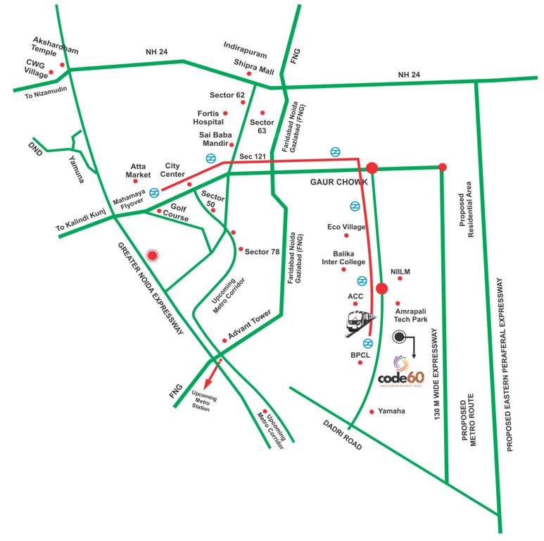 code 60 apartment Location Plan