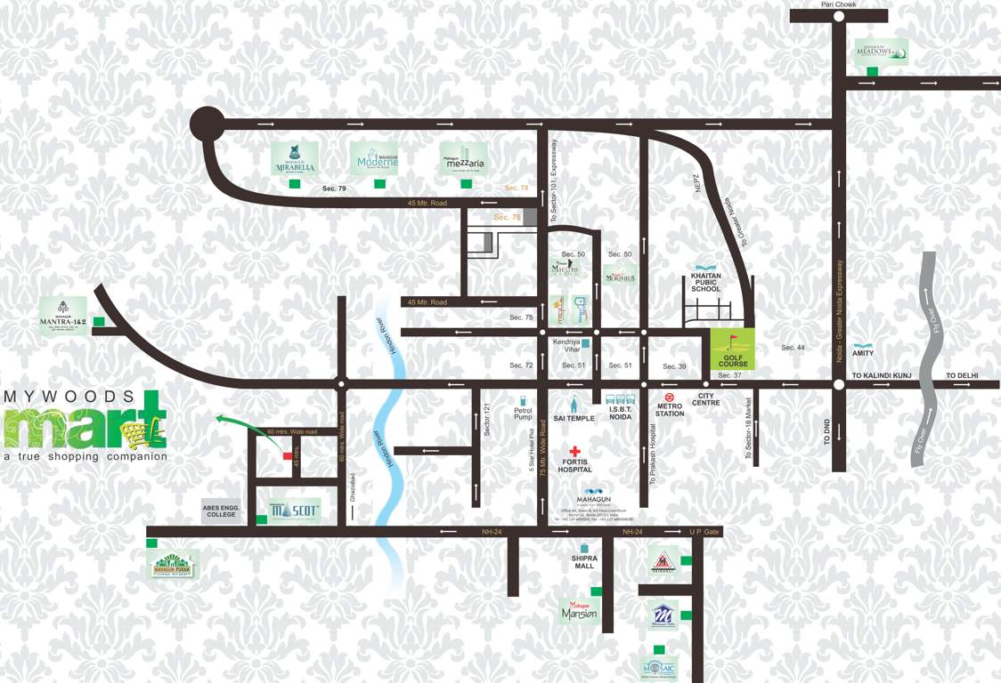 mywoods mart Images for Location Plan of Mahagun Mywoods Mart