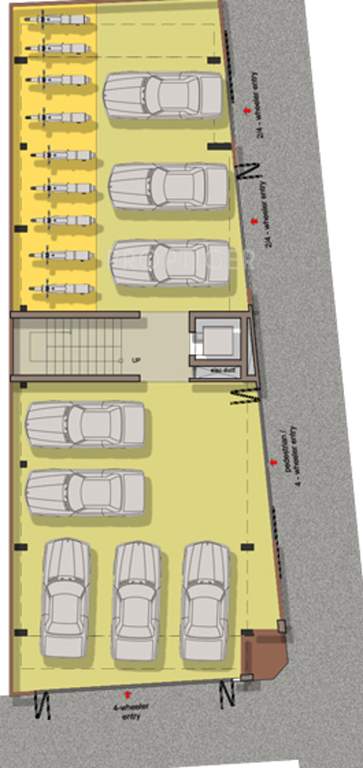 jeno maran builders gaiblet Gailblet Cluster Plan for Ground floor