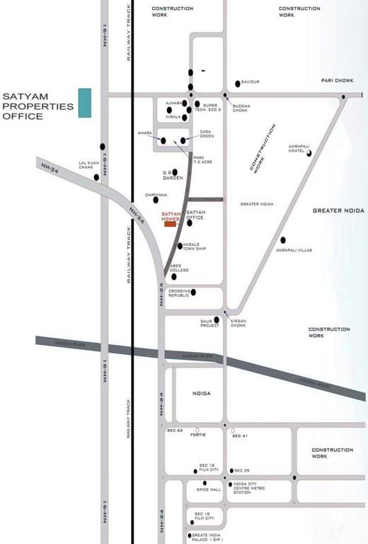 homes Images for Location Plan of Satyam Homes