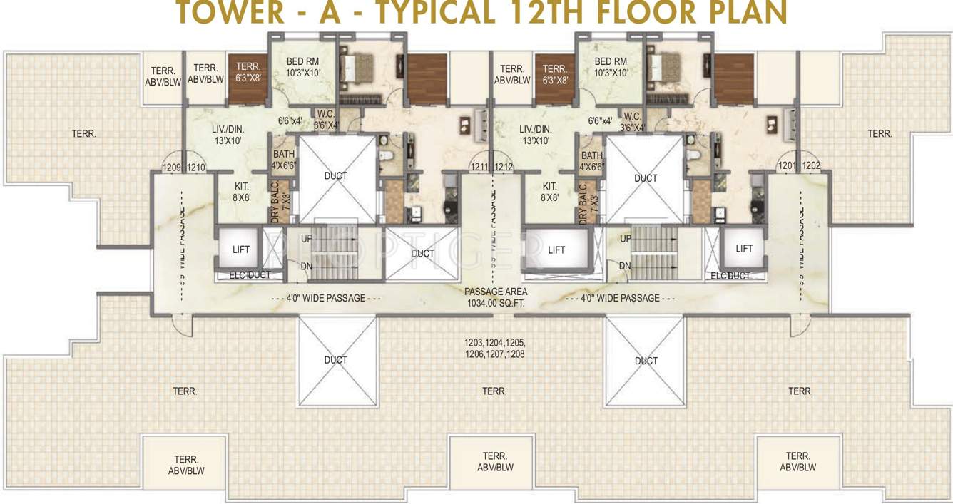  palazzo greens Images for Cluster Plan of Unique Palazzo Greens