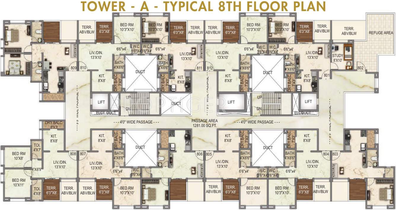  palazzo greens Images for Cluster Plan of Unique Palazzo Greens