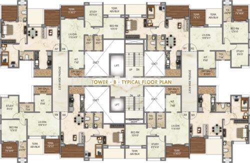  palazzo-greens Images for Cluster Plan of Unique Palazzo Greens