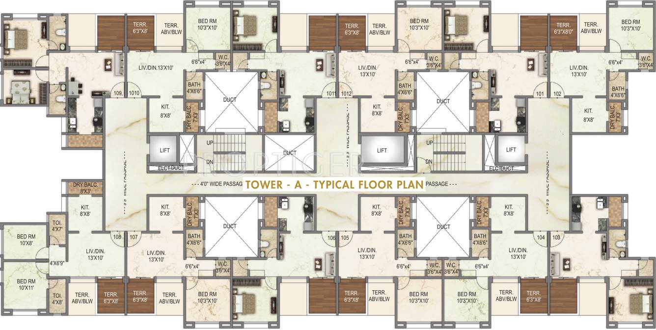  palazzo greens Images for Cluster Plan of Unique Palazzo Greens