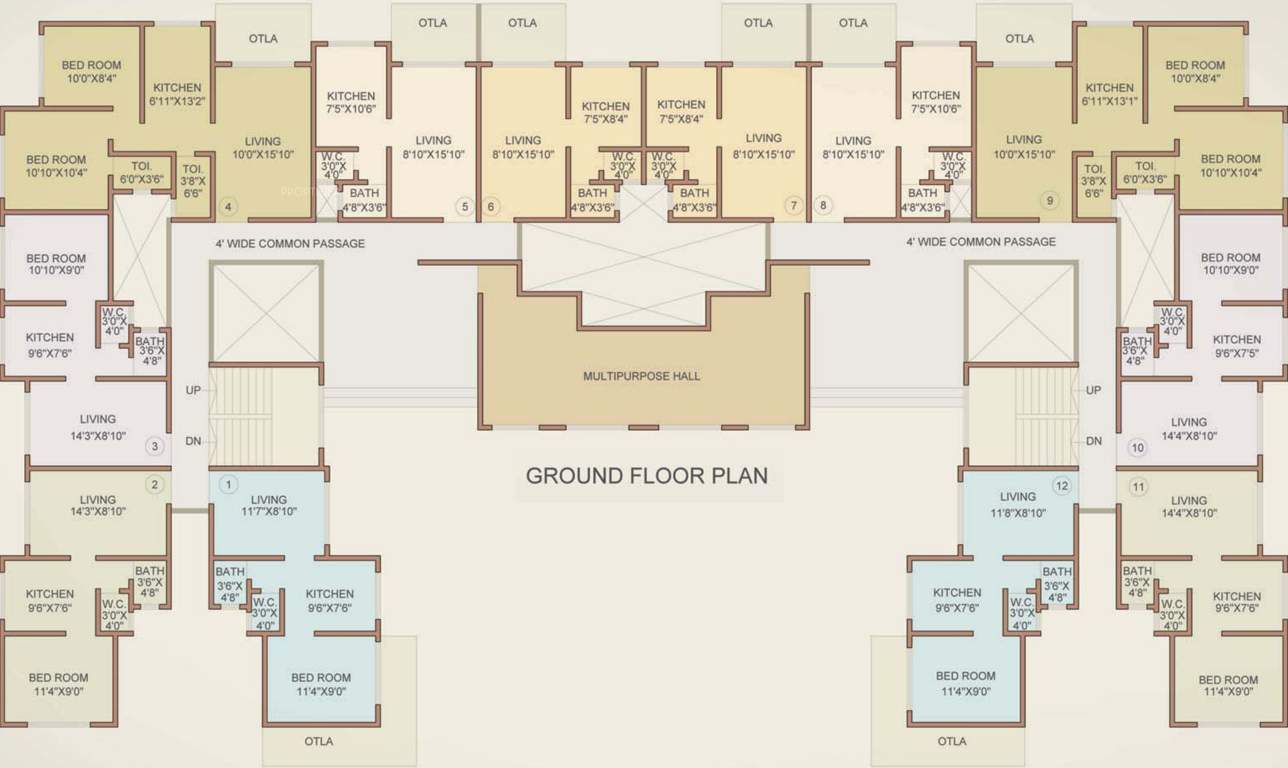 residency Images for Cluster Plan of Dhruv Residency