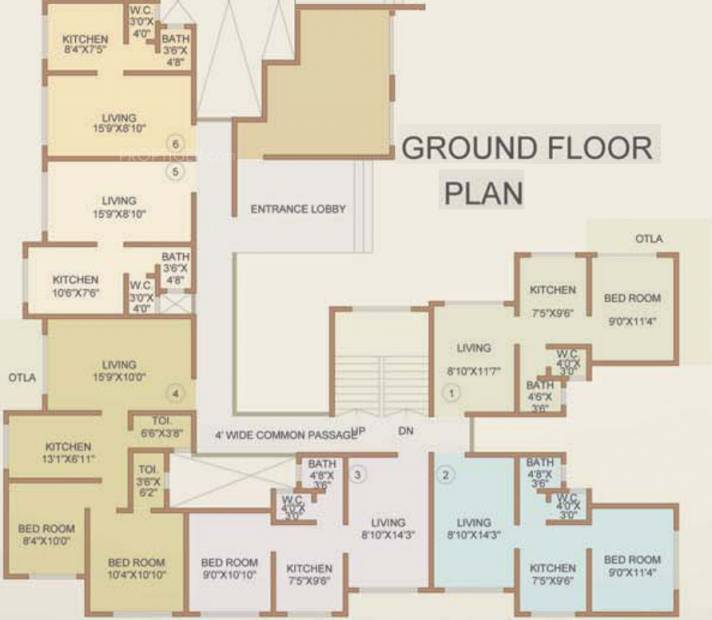  residency Images for Cluster Plan of Dhruv Residency