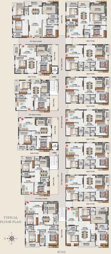  blooms Images for Cluster Plan of Shubham Builders and Developers Blooms