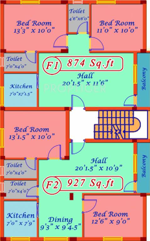 Images for Cluster Plan of Vijayalakshmi Constructions Viji Homes