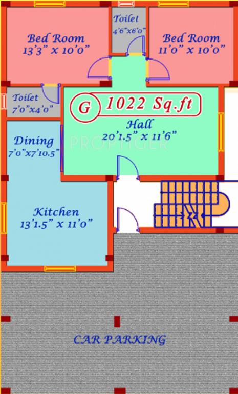 Images for Cluster Plan of Vijayalakshmi Constructions Viji Homes