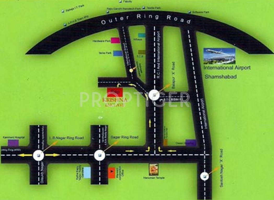 mansani sai krishna enclave Location Plan