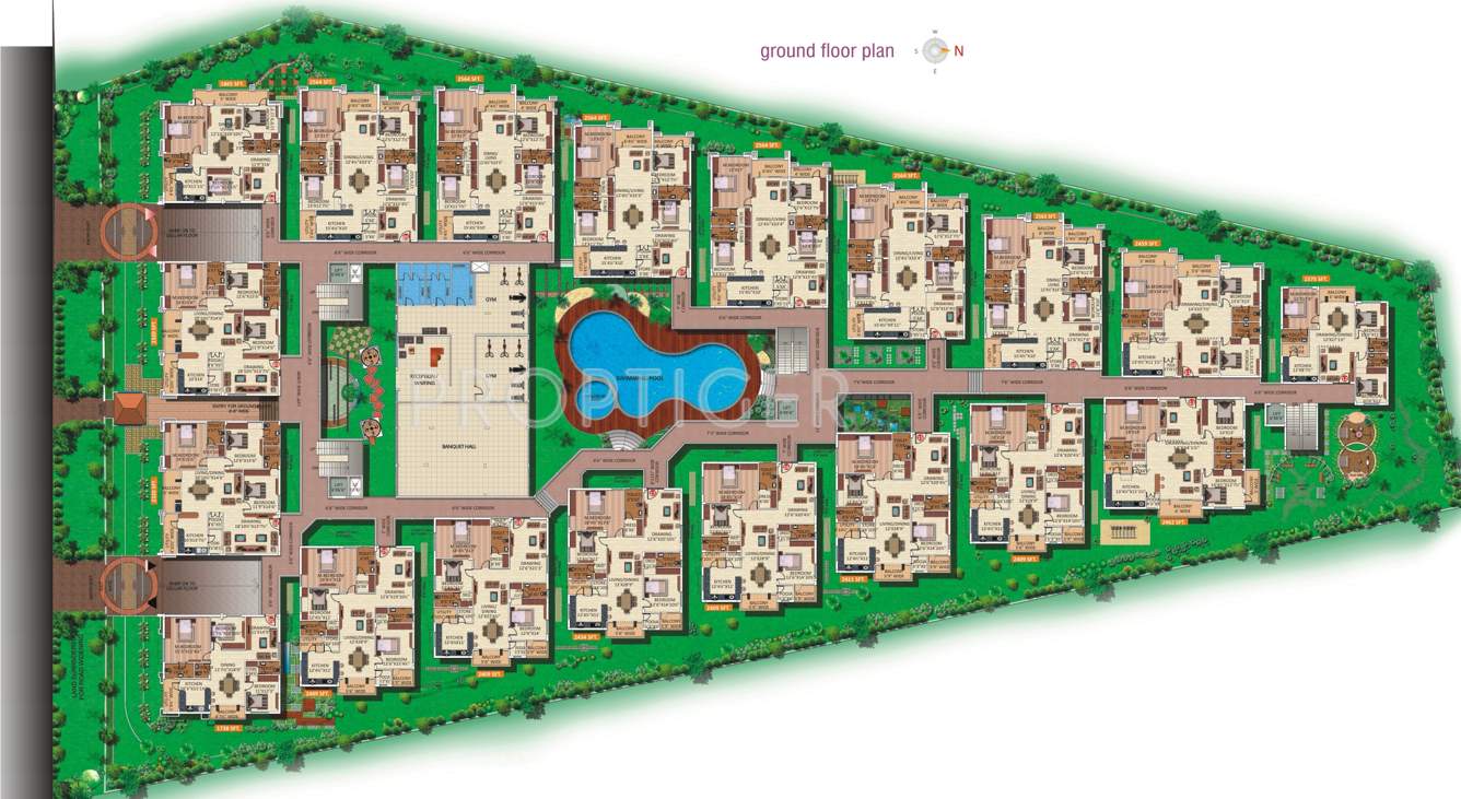  patel rainbow ville Images for Cluster Plan of Omsree Patel Rainbow Ville