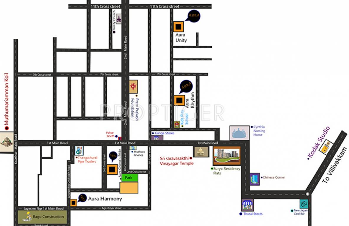aura deziner homes inspira Location Plan