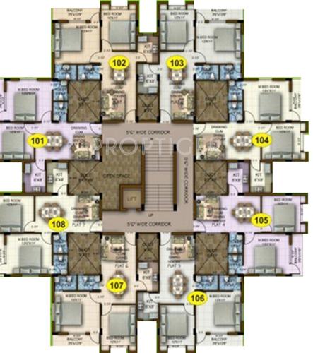 Images for Cluster Plan of Shree Jagannath Properties and Developers Jagannath Warriors Residencya