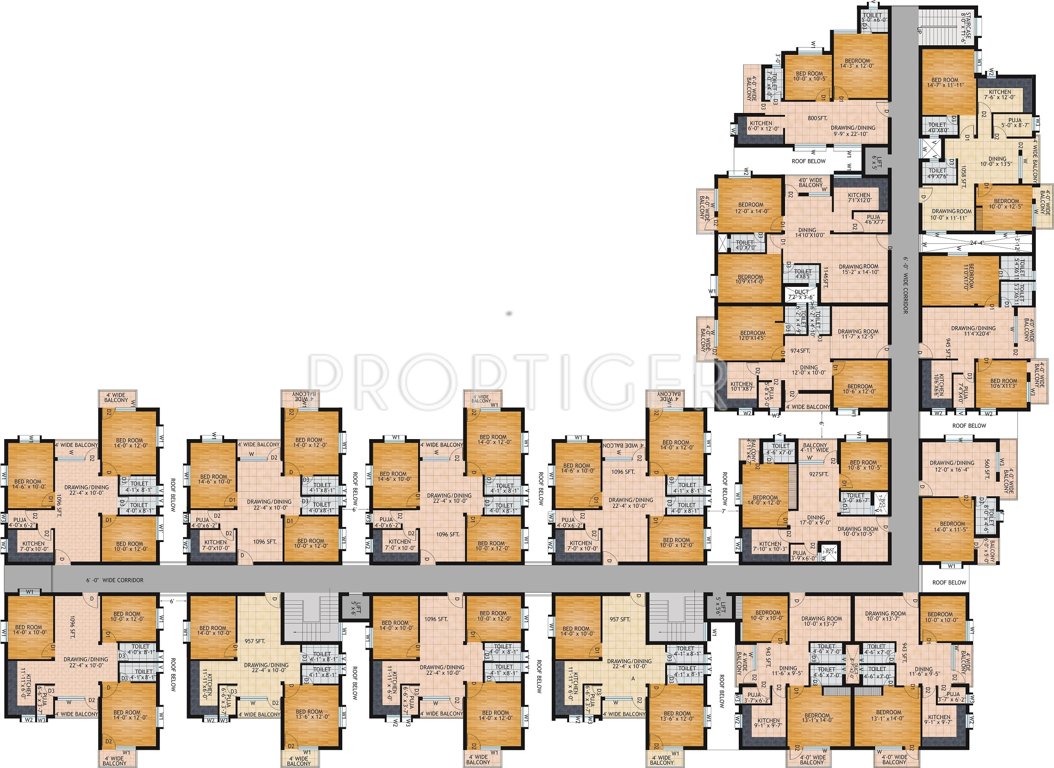  elegance Images for Cluster Plan of Prabhujee Elegance