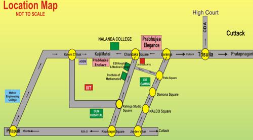  elegance Images for Location Plan of Prabhujee Elegance
