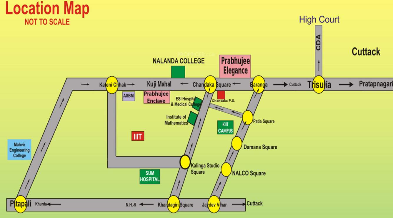 elegance Images for Location Plan of Prabhujee Elegance