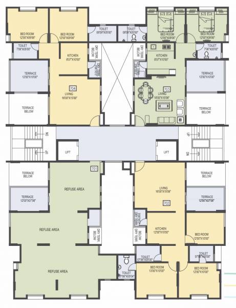  favolosa Tower A Cluster Plan